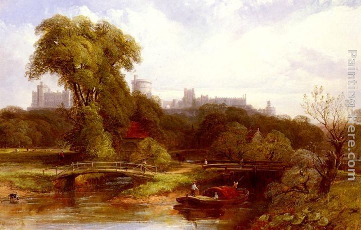 Thomas Creswick A View Of Windsor Castle